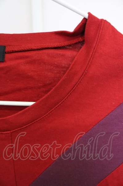 画像3: TORNADO MART / ラインオーバーカットソー’20SS M レッド T-24-08-08-015-TO-ts-YM-ZT015 (3)