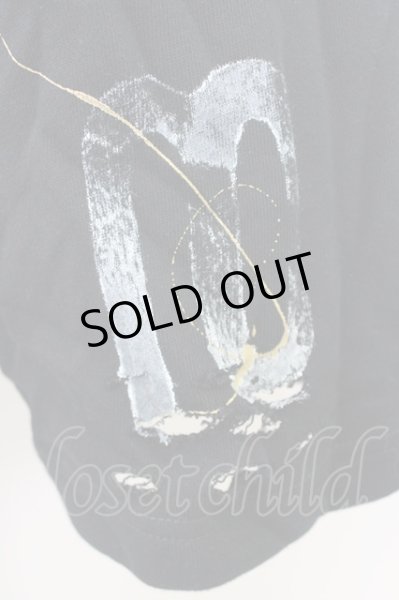 画像6: NO ID. / セットアップ.ペインティングスウェット ONE ブラック T-24-08-28-026-NO-to-YM-ZT093 (6)