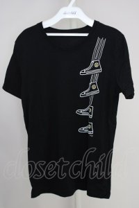 GUILD PRIME / スニーカープリントTシャツ 1 ブラック T-24-08-28-005-GU-ts-YM-ZT077