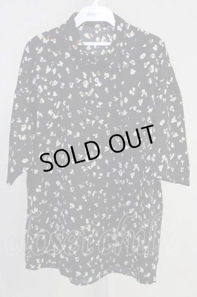 画像1: NO ID. / 総柄BIGシャツ’23SS ONE ブラック T-24-08-28-009-NO-sh-YM-ZT077 (1)