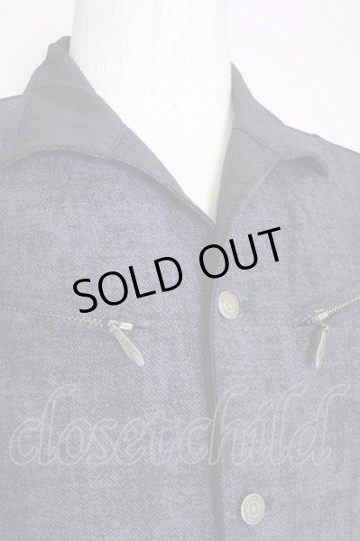 画像4: TORNADO MART / ハイテンションムラツイルシャツブルゾン M ネイビー T-24-09-04-022-TO-sh-YM-ZT015 (4)