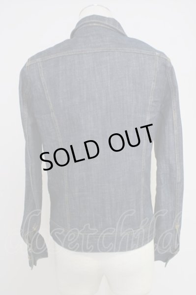 画像2: Moonage Devilment（清春） / ストレッチタックデニムトラッカージャケット 46 インディゴ T-24-09-04-024-MO-ja-YM-ZT014 (2)