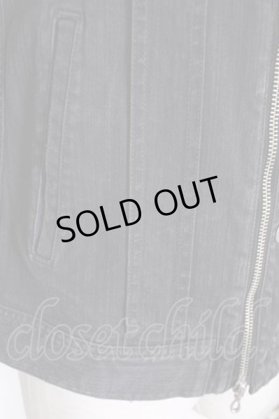 画像6: Moonage Devilment(清春)  / ZIPデニムジャケット 46 ブラック T-24-09-04-025-MO-ja-YM-ZT014 (6)