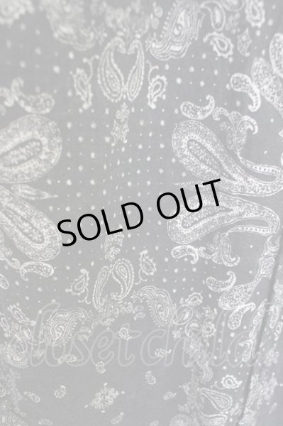 画像5: Black by VANQUISH / MURDER LICENSEダブルネームユーズドペイズリー半袖シャツ 48 ブラック T-24-09-04-008-Bl-sh-YM-ZT013 (5)