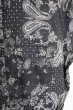 画像6: Black by VANQUISH / MURDER LICENSEダブルネームユーズドペイズリー半袖シャツ 48 ブラック T-24-09-04-008-Bl-sh-YM-ZT013 (6)