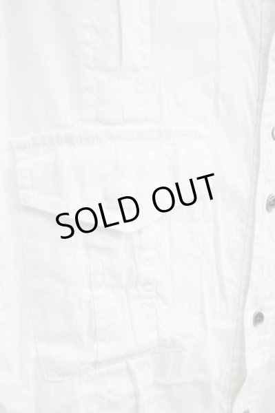 画像4: BUFFALO BOBS / VIESTE（ヴィエステ)スタンドカラーミリタリー五分袖シャツ 3 ホワイト T-24-09-04-010-BU-sh-YM-ZT013 (4)