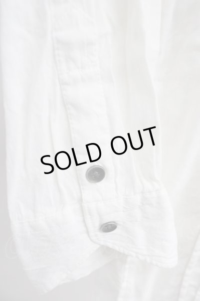 画像5: BUFFALO BOBS / VIESTE（ヴィエステ)スタンドカラーミリタリー五分袖シャツ 3 ホワイト T-24-09-04-010-BU-sh-YM-ZT013 (5)