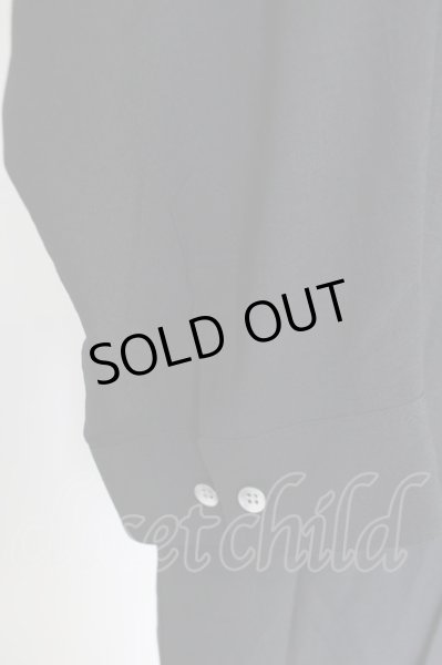 画像5: NO ID. / リネンタッチVネック7分袖シャツ 1 ブラック T-24-09-04-012-NO-sh-YM-ZT013 (5)