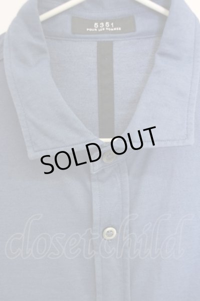 画像3: 5351pour les Hommes / COOL MAXワッシャーシャツ 48 ブルー T-24-09-04-015-53-sh-YM-ZT013 (3)