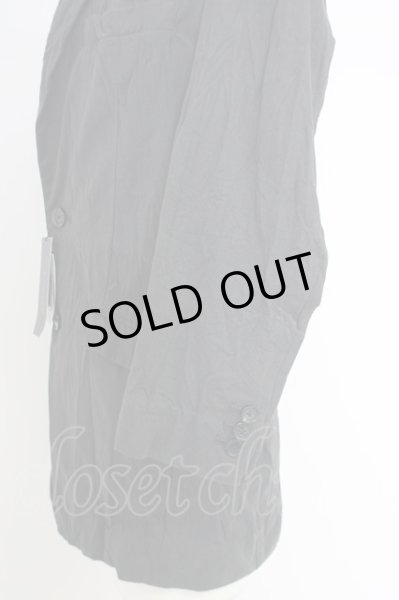 画像3: NO ID. / Cストレッチクレープノッチドラペル2B七部袖 1 ブラック T-24-09-04-016-NO-ja-YM-ZT015 (3)