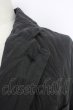 画像4: NO ID. / Cストレッチクレープノッチドラペル2B七部袖 1 ブラック T-24-09-04-016-NO-ja-YM-ZT015 (4)