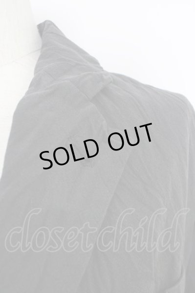 画像4: NO ID. / Cストレッチクレープノッチドラペル2B七部袖 1 ブラック T-24-09-04-016-NO-ja-YM-ZT015 (4)