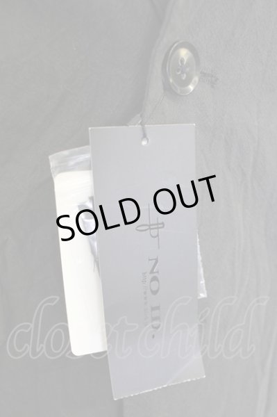 画像7: NO ID. / Cストレッチクレープノッチドラペル2B七部袖 1 ブラック T-24-09-04-016-NO-ja-YM-ZT015 (7)