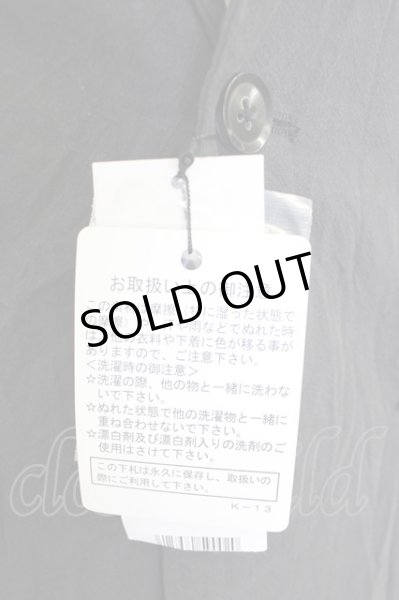 画像8: NO ID. / Cストレッチクレープノッチドラペル2B七部袖 1 ブラック T-24-09-04-016-NO-ja-YM-ZT015 (8)