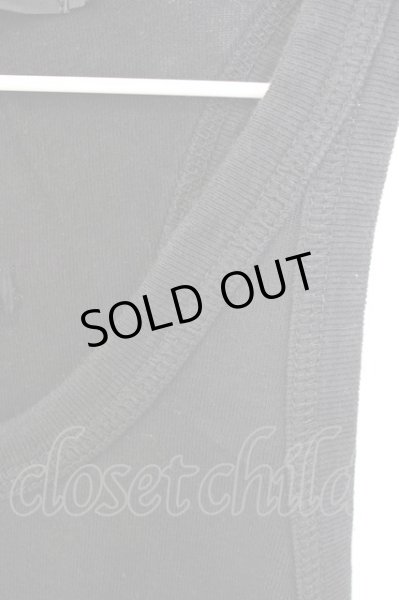 画像3: NO ID. / フライスタンクトップ 1 ブラック T-24-09-11-003-NO-to-YM-ZT (3)