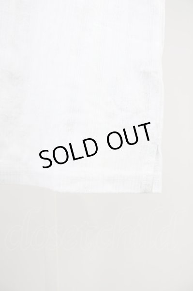 画像6: TORNADO MART / 銀糸フラワージャガードポロシャツ  ホワイト T-24-09-11-021-TO-ts-YM-ZT073 (6)