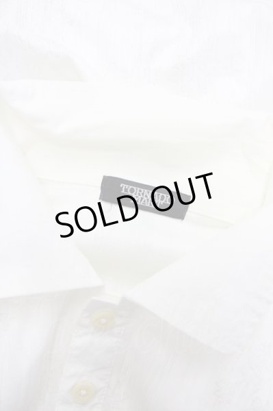 画像7: TORNADO MART / 銀糸フラワージャガードポロシャツ  ホワイト T-24-09-11-021-TO-ts-YM-ZT073 (7)