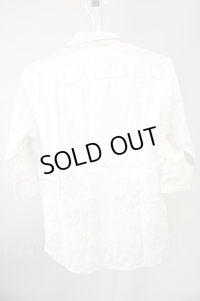 画像2: TORNADO MART / フラワージャガード六部袖シャツ M ピンク T-24-09-11-022-TO-sh-YM-ZT075 (2)