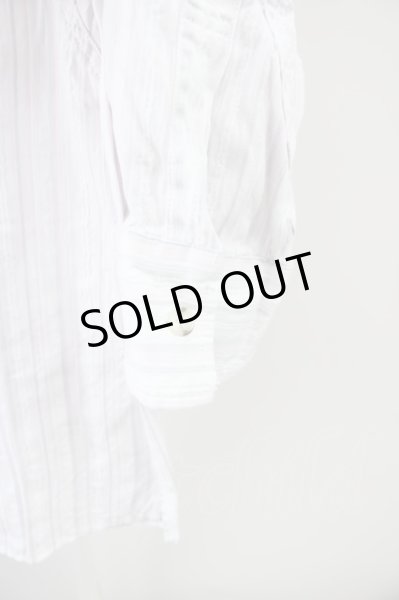 画像5: TORNADO MART / ストライプパッチワーク七分袖シャツ   T-24-09-11-023-TO-sh-YM-ZT075 (5)