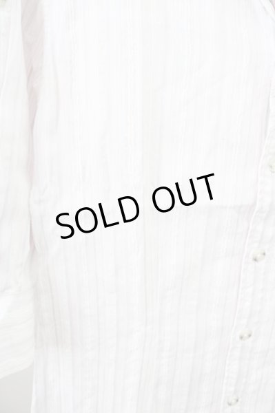 画像6: TORNADO MART / ストライプパッチワーク七分袖シャツ   T-24-09-11-023-TO-sh-YM-ZT075 (6)