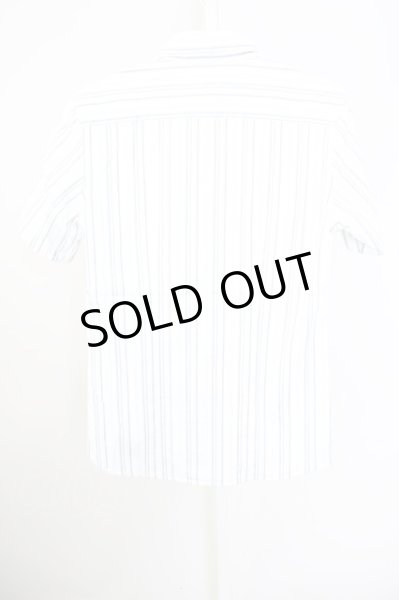 画像2: TORNADO MART / グリッターストライプ半袖シャツ M ホワイト T-24-09-11-025-TO-sh-YM-ZT075 (2)