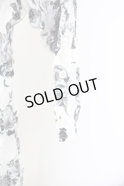 画像4: TORNADO MART / フラワージャガード六部袖シャツ M ホワイト T-24-09-11-026-TO-sh-YM-ZT075 (4)