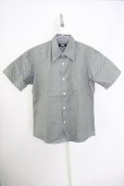 画像1: 【WINTERセール】TORNADO MART / 総柄半袖シャツ M チャコール T-24-09-11-028-TO-sh-YM-ZT075 (1)