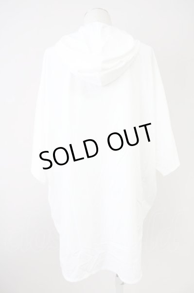 画像2: NO ID. BLACK / ストレッチフードドルマンBIG-ZIP SH ジャケット ONE ホワイト T-24-09-11-031-NO-sh-YM-ZT (2)