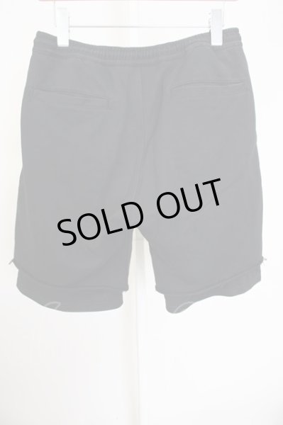 画像2: NO ID. /  裏毛レイヤードハーフPT　パンツ 1 ブラック T-24-09-11-034-NO-pa-YM-ZT075 (2)