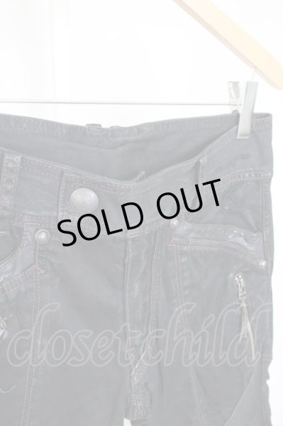 画像3: 14th Addiction / コーンティングクロップドパンツ 2 ブラック T-24-09-11-035-14-pa-YM-ZT (3)