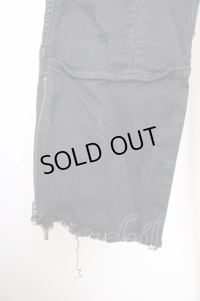 画像5: 14th Addiction / コーンティングクロップドパンツ 2 ブラック T-24-09-11-035-14-pa-YM-ZT (5)