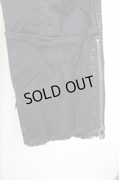 画像7: 14th Addiction / コーンティングクロップドパンツ 2 ブラック T-24-09-11-035-14-pa-YM-ZT (7)