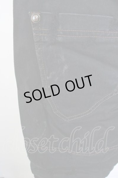 画像8: 14th Addiction / コーンティングクロップドパンツ 2 ブラック T-24-09-11-035-14-pa-YM-ZT (8)