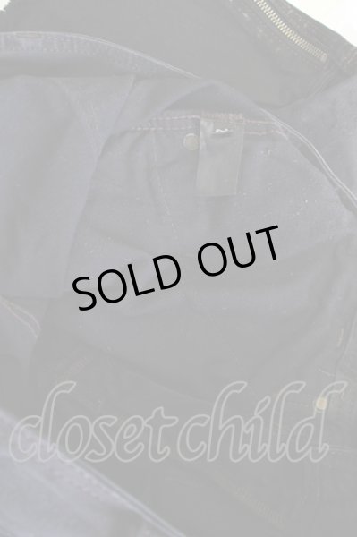 画像10: 14th Addiction / コーンティングクロップドパンツ 2 ブラック T-24-09-11-035-14-pa-YM-ZT (10)