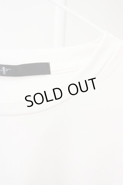 画像3: NO ID. / ドロップショルダードレープBIG Tシャツ ONE ホワイト T-24-09-11-007-NO-ts-YM-ZT061 (3)