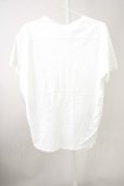 画像2: 【WINTERセール】DIET BUTCHER SLIM SKIN / ダメージパッチTシャツ  ホワイト T-24-09-11-008-DI-ts-YM-ZT061 (2)