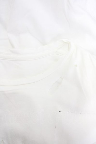 画像7: DIET BUTCHER SLIM SKIN / ダメージパッチTシャツ  ホワイト T-24-09-11-008-DI-ts-YM-ZT061 (7)