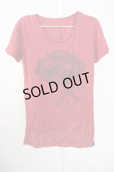 画像1: MIDAS / Sadieコラボ フレームクロスプリントTシャツ 2 レッド T-24-09-11-012-MI-sh-YM-ZT (1)