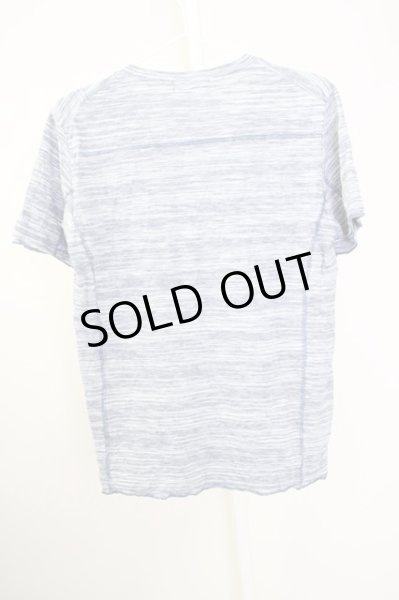 画像2: Zero by TORNADO MART / タックボーダーUネックTシャツ M ブルー T-24-09-11-014-Ze-ts-YM-ZT061 (2)