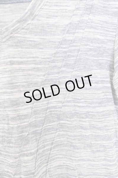 画像4: Zero by TORNADO MART / タックボーダーUネックTシャツ M ブルー T-24-09-11-014-Ze-ts-YM-ZT061 (4)