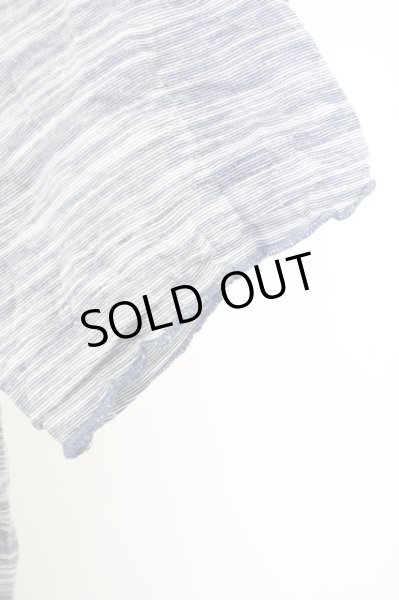 画像5: Zero by TORNADO MART / タックボーダーUネックTシャツ M ブルー T-24-09-11-014-Ze-ts-YM-ZT061 (5)