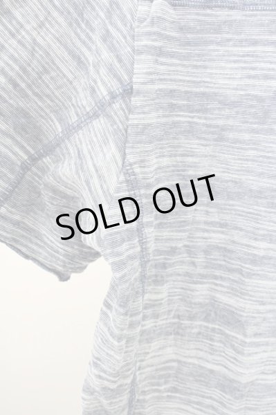 画像7: Zero by TORNADO MART / タックボーダーUネックTシャツ M ブルー T-24-09-11-014-Ze-ts-YM-ZT061 (7)