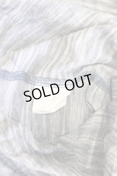 画像8: Zero by TORNADO MART / タックボーダーUネックTシャツ M ブルー T-24-09-11-014-Ze-ts-YM-ZT061 (8)