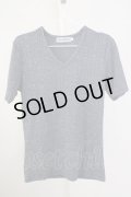 【WINTERセール】BUFFALO BOBS / リブVネックTシャツ 2 グレー T-24-09-13-020-BU-ts-YM-ZT165
