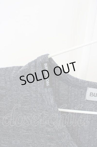 画像3: BUFFALO BOBS / リブVネックTシャツ 2 グレー T-24-09-13-020-BU-ts-YM-ZT165 (3)