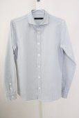 画像1: 【WINTERセール】GOSTAR DE FUGA / ストレッチシアサッカーワイドカラーシャツ 44 グレー T-24-09-13-021-GO-sh-YM-ZT165 (1)