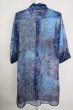 画像2: CIVARIZE / 透けシフォンピーコックロングシャツ 46 ブルー T-24-09-13-022-CI-sh-YM-ZT165 (2)