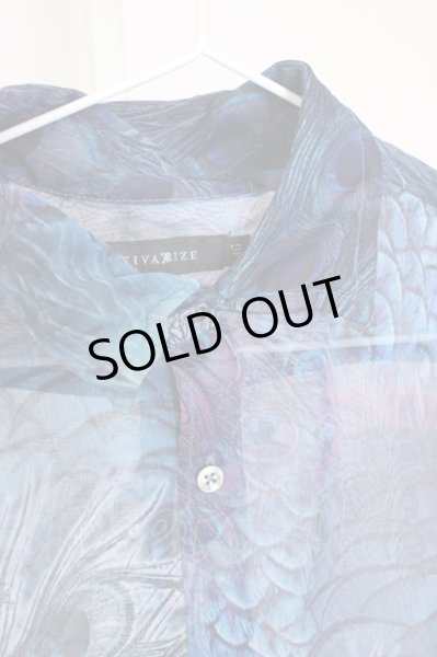 画像3: CIVARIZE / 透けシフォンピーコックロングシャツ 46 ブルー T-24-09-13-022-CI-sh-YM-ZT165 (3)