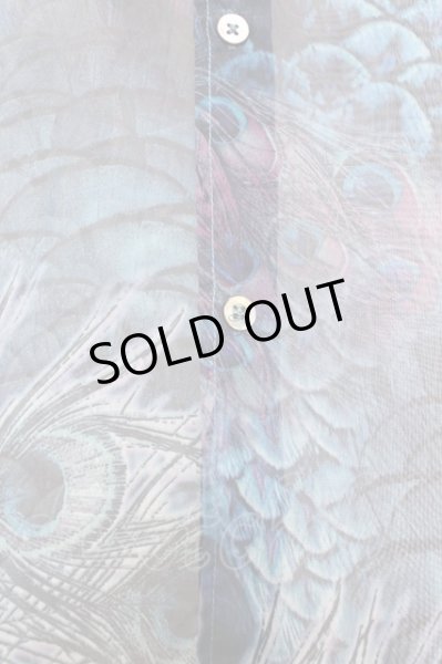 画像6: CIVARIZE / 透けシフォンピーコックロングシャツ 46 ブルー T-24-09-13-022-CI-sh-YM-ZT165 (6)