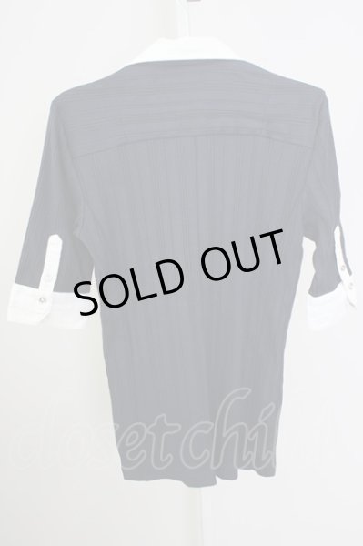 画像2: BUFFALO BOBS / Fairyフェイクレイヤード半袖シャツ 2 ブラック T-24-09-13-024-BU-sh-YM-ZT165 (2)